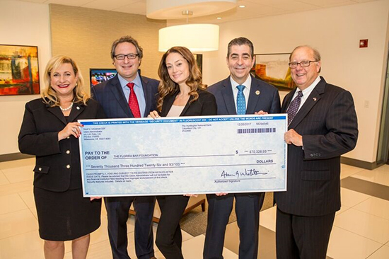 The Florida Bar Foundation Receives $70,000 CY Pres Award