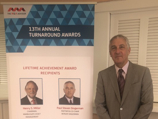 Paul Steven Singerman Recipient of the 2019 M&A Advisor Lifetime Achievement Award